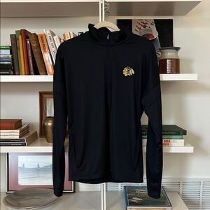 Chicago Blackhawks Men’s Light Jacket Zip Up Sport-Tek Medium Black Never Worn!